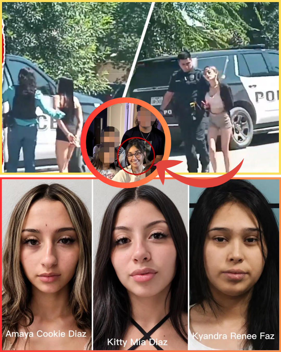 Newly released footage reportedly shows Texas sisters known as “Cookie” and “Kitty” smiling as they were taken into custody in connection with the killing of a young mother of five